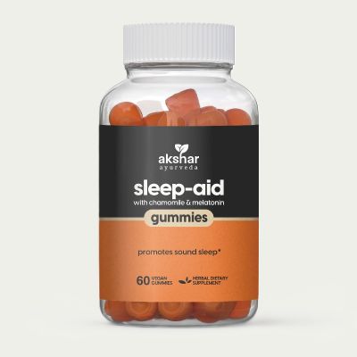 sleep aid with chemomile & melatonin gummies