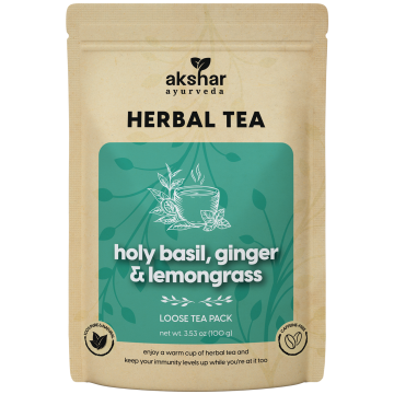 holy basil, ginger & lemongrass herbal tea 