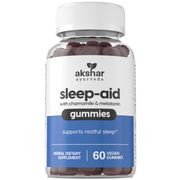 sleep aid with chemomile & melatonin gummies