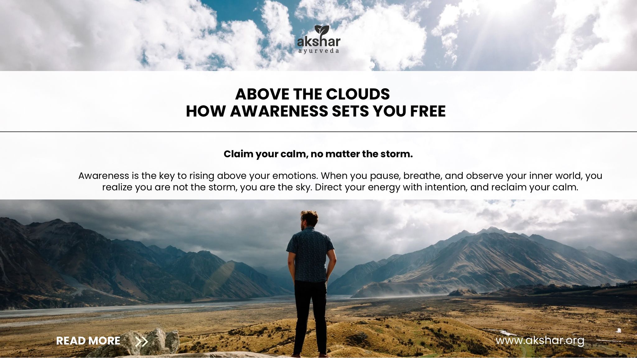Above the clouds